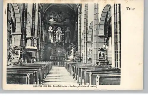 5500 TRIER, St. Josefskirche, innenansicht, Blick zum Altar