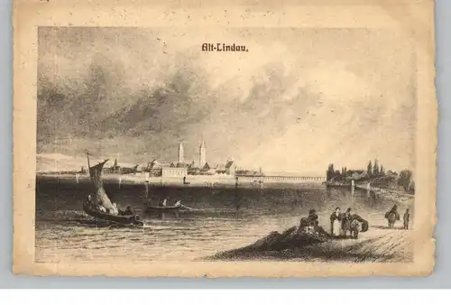 8990 LINDAU, Alt-Lindau, Historische Ansicht