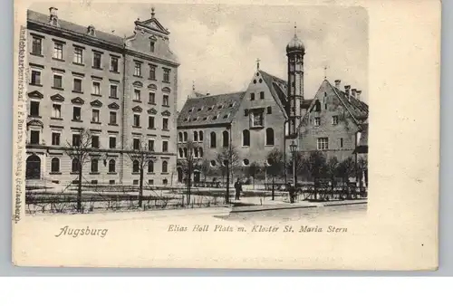 8900 AUGSBURG, Elias Holl Platz, Kloster St. Maria Stern,, ca. 1905, Verlag Burzan