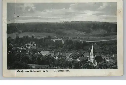 7166 SULZBACH Kocher, Blick über den Ort