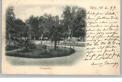 I 34170 GORIZIA / GÖRZ, Volksgarten, 1899, Verlag Stengel