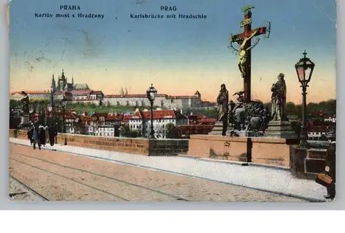 CZ 10000 PRAHA / PRAG, Karlsbrücke, 1916,