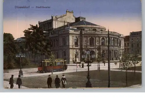 4000 DÜSSELDORF, Stadttheater, Strassenbahn, Verlag Wizico - Köln