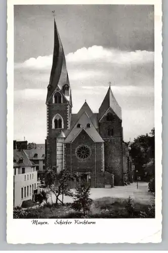 5440 MAYEN, Schiefer Kirchturm, 195...