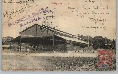 MADAGASKAR - MAJUNGA, Le Marche, 1907
