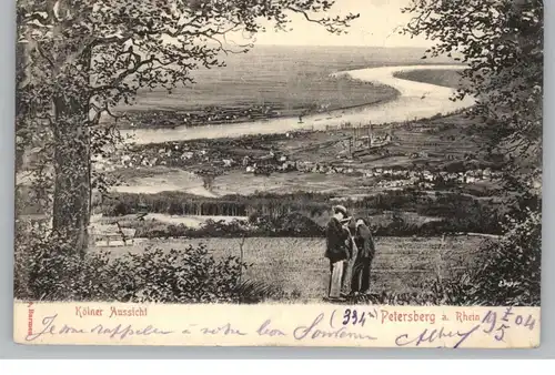 5330 KÖNIGSWINTER, Petersberg, Kölner Aussicht, 1904