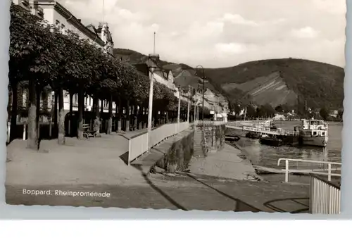 5407 BOPPARD, Rheinpromenade, Schiffsanleger Philipp Hebel, 1960