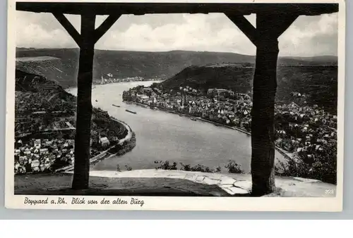 5407 BOPPARD, Blick von der alten Burg, 1955