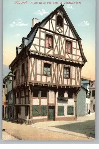 5407 BOPPARD, Altes Haus aus dem 16. Jahrhundert, 1903, Verlag Stengel