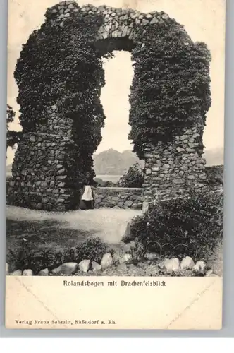 5480 REMAGEN, Rolandsbogen mit Drachenfelsblick, ca. 1905, Verlag Schmitt Rhöndorf