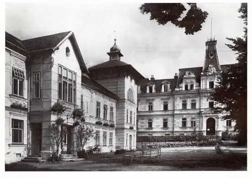 BÖHMEN & MÄHREN - NIEDER-LINDEWIESE / LIPOVA-LAZNE, Theresienhof und Ärztehaus, Nachkriegs-AK