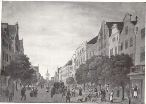 WESTPREUSSEN - ELBING / ELBLAG, Ansicht des Alten Marktes von Johann Heinrich Hoorn
