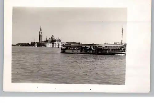 I 30100 VENEZIA / VENEDIG, Panorama mit Vaporetto, Photo-AK