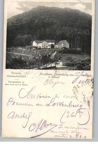 5340 BAD HONNEF, Forsthaus Löwenburg, 1904