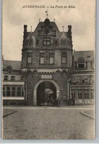 5470 ANDERNACH, Altes Stadttor, 1924, franz. Besetzung