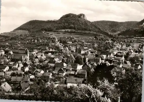 7072 HEUBACH, Blick über den Ort, 1964