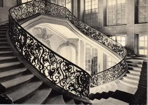 F 54000 NANCY, Hotel de Ville, le grand escalier