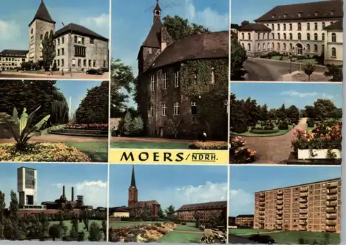 4130 MOERS, Mehrbild-AK, 1962