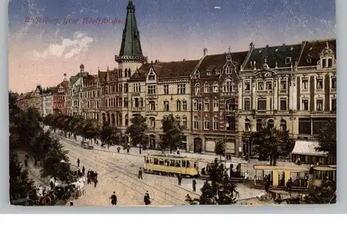 4000 DÜSSELDORF,  Graf Adolfstrasse, Strassenbahnen, 1922