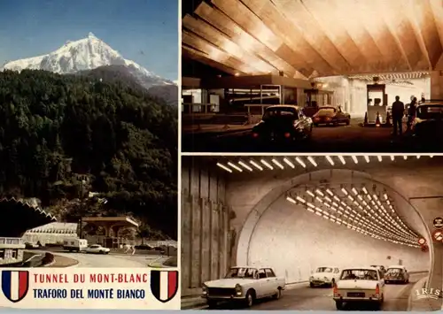 F 74400 CHAMONIX - MONT BLANC, Tunnel Mont-Blanc, CITROEN DS, RENAULT, PEUGEOT