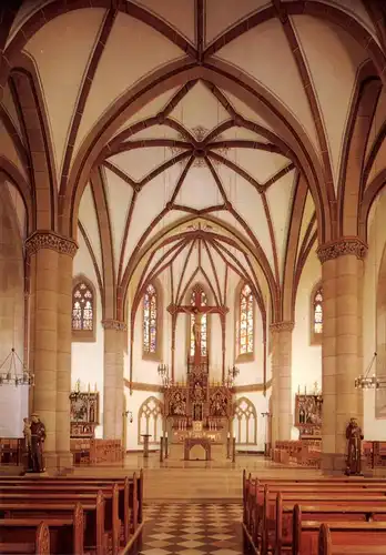 5455 RENGSDORF - HAUSEN, Klosterkirche z. Heiligen Kreuz, Innenansicht