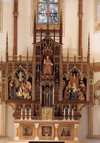 5455 RENGSDORF - HAUSEN, Klosterkirche z. Heiligen Kreuz, Hochaltar
