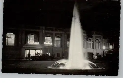 5483 BAD NEUENAHR - AHRWEILER, Kurhaus und Springbrunnen bei Nacht, 1957