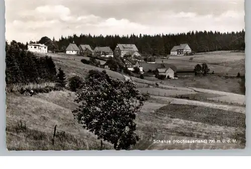 5948 SCHMALLENBERG - SCHANZE, Blick auf das Dorf, 1964