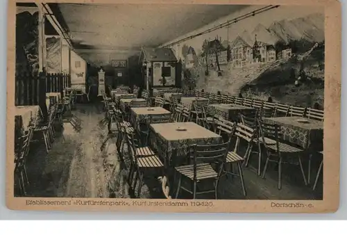 1000 BERLIN - CHARLOTTENBURG, Etablissement "Kurfürstenpark", Dorfschänke, Kurfürstendamm 119