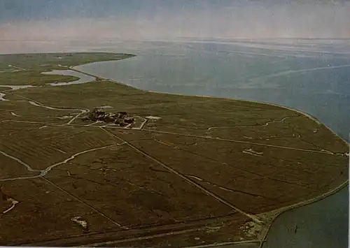 2251 HALLIG HOOGE, Backenswarft, luftaufnahme