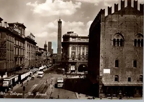 I 40100 BOLOGNA, Via Rizzoli, Omnibus, 1953