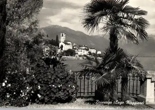 CH 6614 BRISSAGO TI, Blick auf den Ort, 1968