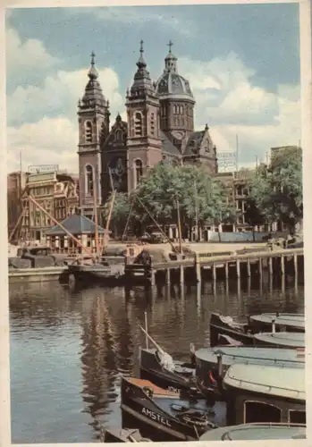 NOORD-HOLLAND - AMSTERDAM, St. Nilolauskirche, Herausgeber Dutsche Wehrmacht 1943