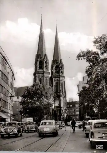 4000 DÜSSELDORF, An der Marienkirche, VW - Käfer, MERCEDES BENZ, BORGWARD