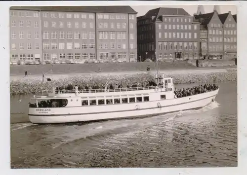 2800 BREMEN, MS "NORDLAND" Hafenrundfahrten, Reederei Otto W.A. Schreiber
