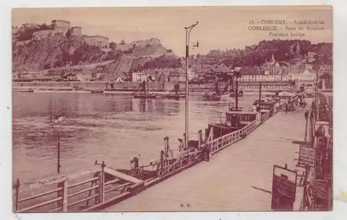 5400 KOBLENZ, Aufgang zur Schiffsbrücke, 20er Jahre