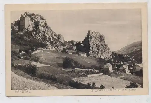6570 KIRN - STEINKALLENFELS, Blick über das Dorf und die Burg