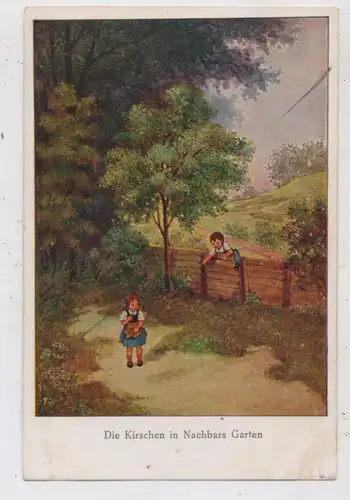 KINDER - "Die Kirschen in Nachbars Garten" Künstler-Karte