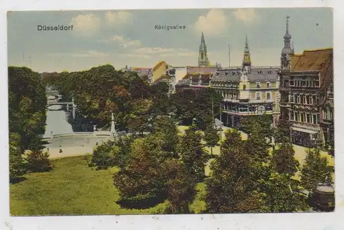 4000 DÜSSELDORF, Königsallee, color, ca. 1910, Verlag Wörmbeke