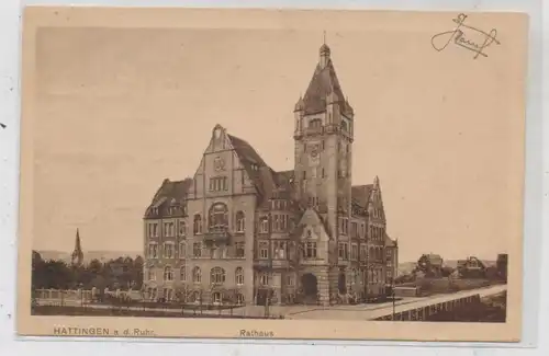 4320 HATTINGEN, Rathaus, 1926