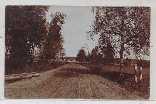 LATVIJA / LETTLAND - 1.Weltkrieg, Weg von Sumarak nach Sieren, Photo-AK, 12.6.1915