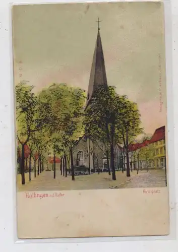 4320 HATTINGEN,  Kirchplatz, 1923