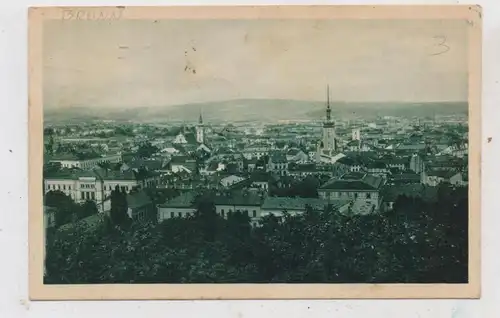 BÖHMEN & MÄHREN -  BRÜNN / BRNO, Blick über den Ort, 1929, Brfm. entfernt