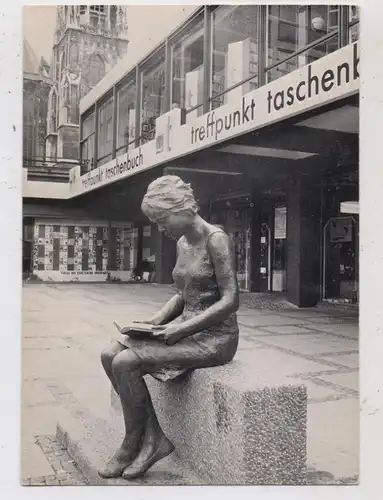 5100 AACHEN, Bücherplatz, "Die Lesende" von Wolf Ritz