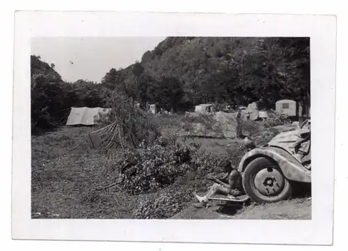 I 00030 ROMA -LAVICO, 2.Weltkrieg, Wehrmacht Zeltlager in Labico, Photo 9,3 x 6,6 cm