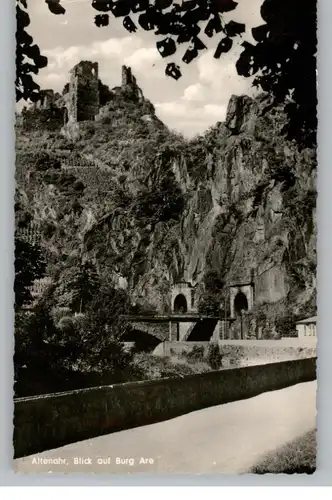 5486 ALTENAHR, Die Tunnels und Burg Are, 1962