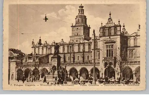 PL 30-000 KRAKOW, Monument Mickiewicz, Chocolat Martougin Werbung