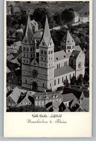 4445 NEUENKIRCHEN, Katholische Kirche, Luftaufnahme  30er Jahre