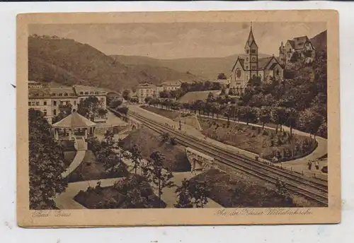 5427 BAD EMS, Kaiser Wilhelmkirche, Eisenbahnlinie, Pavillon