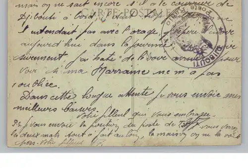 DJIBOUTI , Gouverneurspalast bei Mondschein, franz. Militärpost